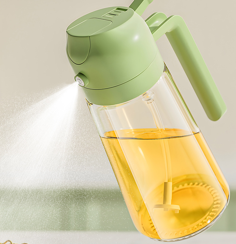 Glass Oil Spray Bottle – Leak-Proof, Refillable Kitchen Dispenser