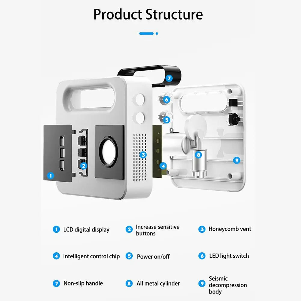 12v Mini Car Air Compressor Tire Inflatable Air Pump Portable
