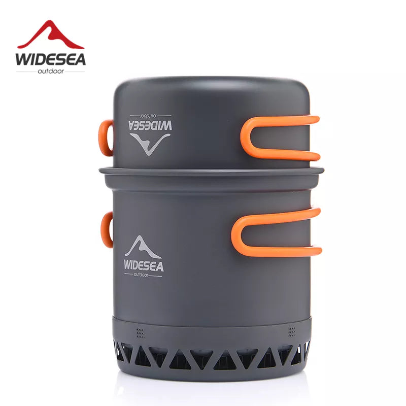 Widesea Camping Cookware Set - Lightweight 1.3L & 2.3L Outdoor Heat-Resistant Cooking Gear