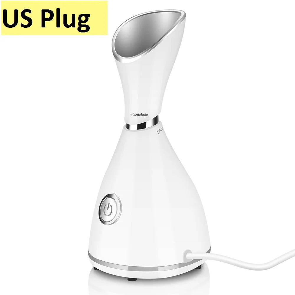 US EU AU Plug Facial Steamer Cleaner Nano Ionic Facial Deep Cleaning Hot Steamer Face Sprayer Machine Beauty Face Steam Device