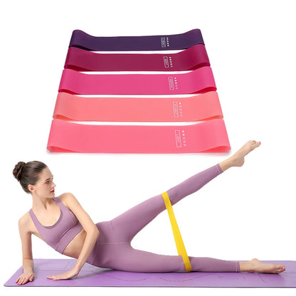 Portable Fitness Workout Equipment Rubber Resistance Bands Yoga Gym