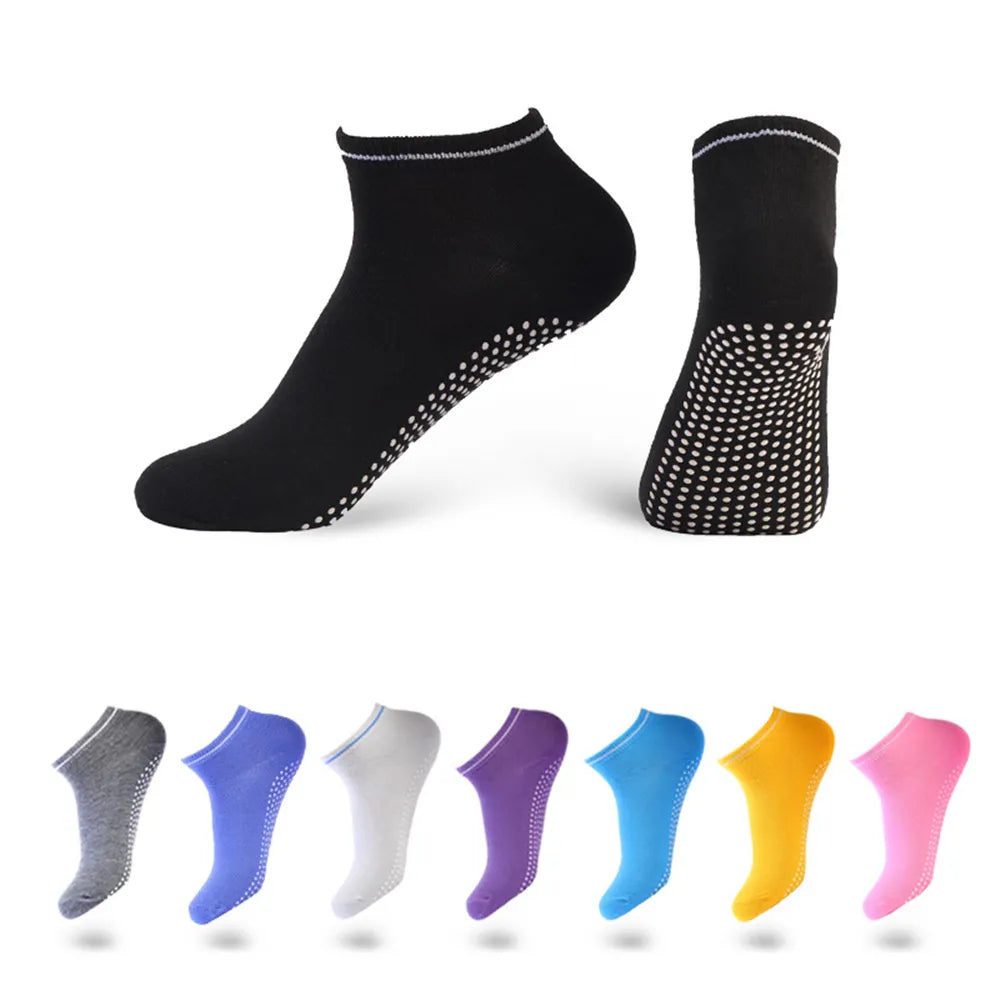 Indoor Non-Slip Floor Socks Candy Color Dispensing Sports Boat Socks