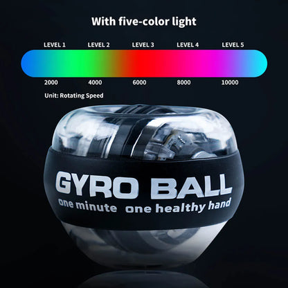 LED Wrist Power Trainer Ball Samozagonska žiroskopska žoga Powerball Arm 