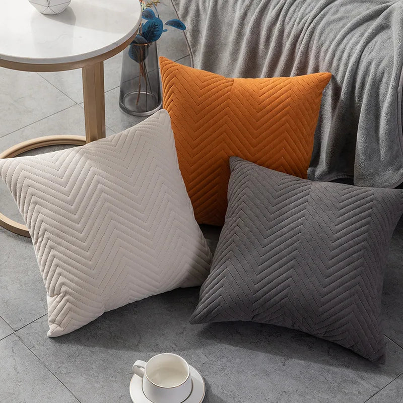 Velvet pillowcase home cushion bed cushion set simple 45x45 CM sofa