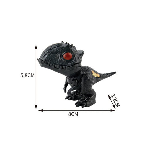 Jurassic Finger Dinozaver Triceratops Tyrannosaurus Model igrače za otroke 