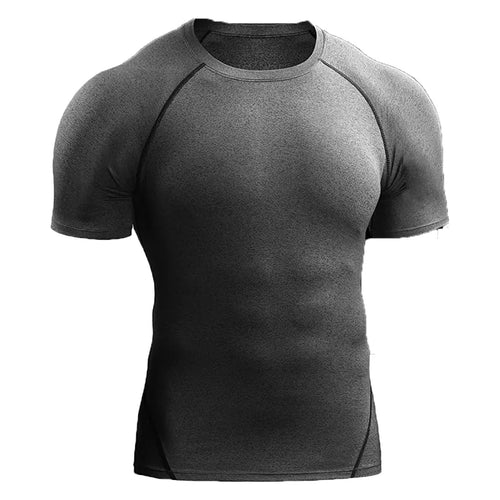 Compression T Shirt Men Summer Sportswear Running T-shirt Elastic