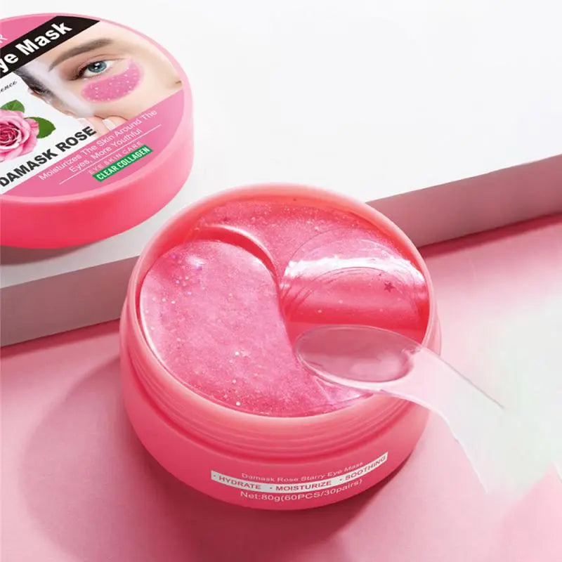 Rose Deep Moisturizing Eye Patches Reduce Wrinkles Puffiness Bright