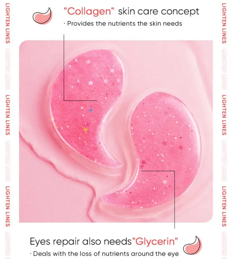 Rose Deep Moisturizing Eye Patches Reduce Wrinkles Puffiness Bright