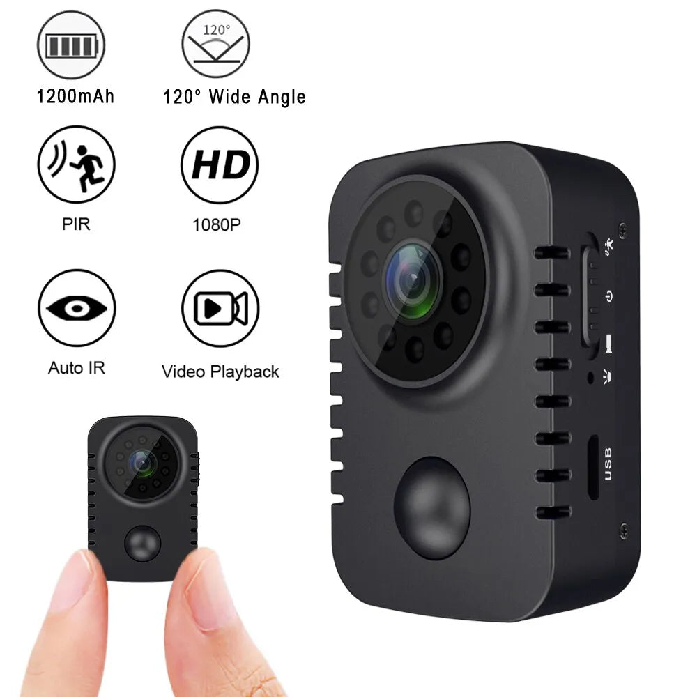 Mini Body Camera 1080P Full HD Smart Security Pocket Night Vision