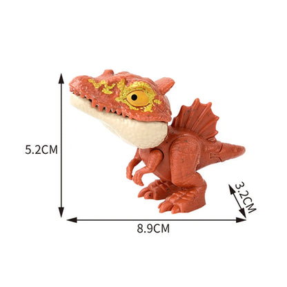 Jurassic Finger Dinozaver Triceratops Tyrannosaurus Model igrače za otroke 