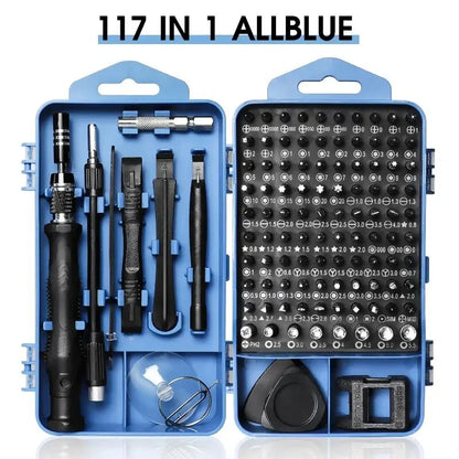 Precision Screwdriver Set 117 in 1 Magnetic Repair Tool Kit with 98