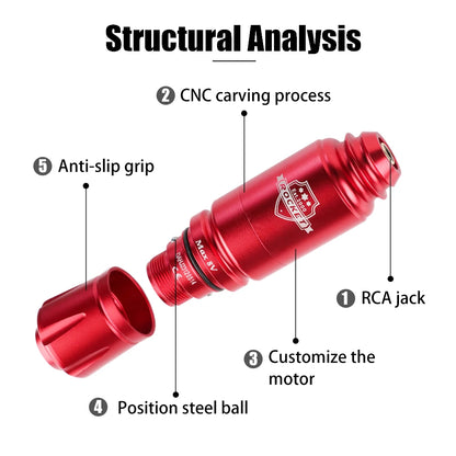 Brezžični komplet za tetoviranje Popoln rotacijski stroj za tetoviranje Pen RCA priključek 