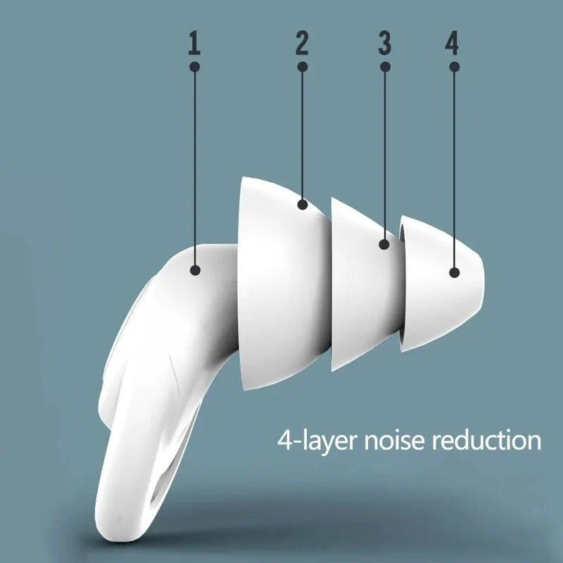 OEM Anti-noise Sleep Silicone Earplugs Sound Insulation Noise