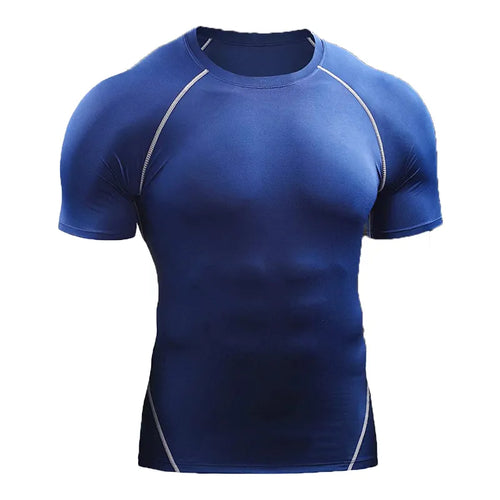 Compression T Shirt Men Summer Sportswear Running T-shirt Elastic