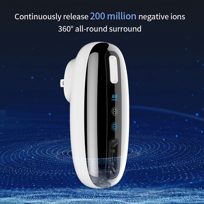 200 Million In-Line Negative Ion Air Purifier Portable 360 degree