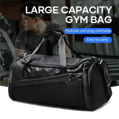 Likros Sports Gym Bag Travel Duffel Bag with Shoes Compartment for Men