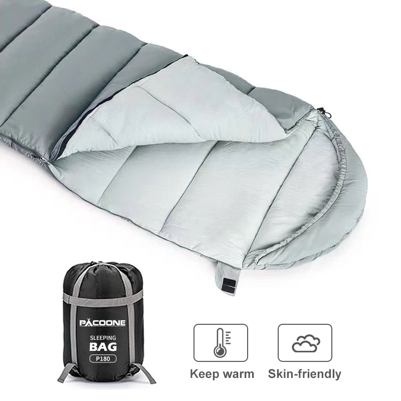 PACOONE Outdoor Sleeping Bag Lightweight Cotton