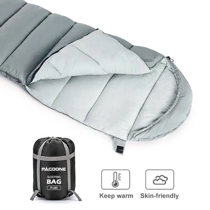 PACOONE Outdoor Sleeping Bag Lightweight Cotton