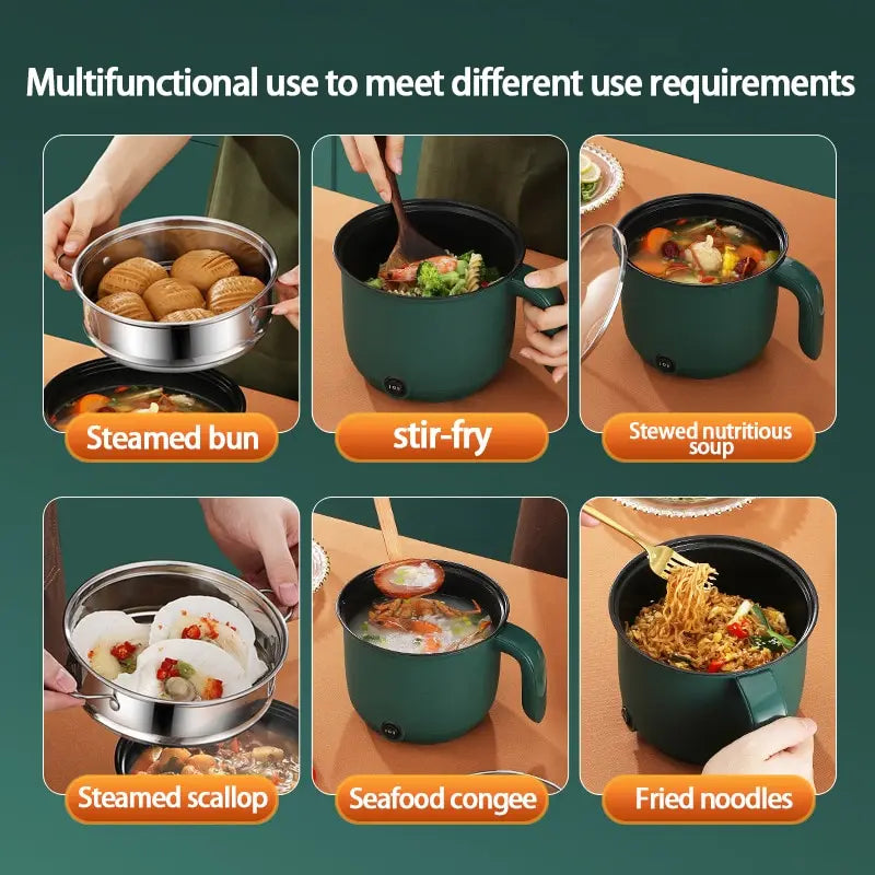 1.5L Mini Home Cooking Pot Multifunctional Cooker