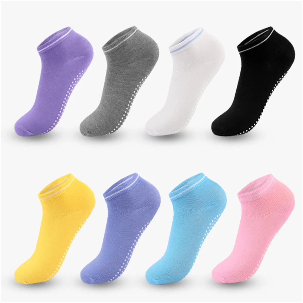 Indoor Non-Slip Floor Socks Candy Color Dispensing Sports Boat Socks