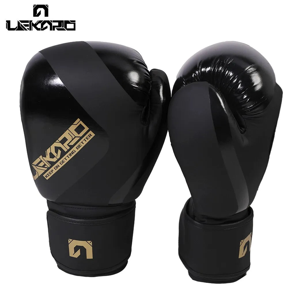 Adult Professional 12oz Boxing Training Gloves Pu Elastic Boxing