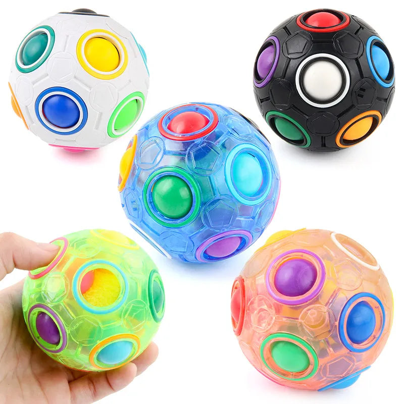 Magic Rainbow Puzzle Ball Speed ​​Cube Ball Fun Možgani za lajšanje stresa