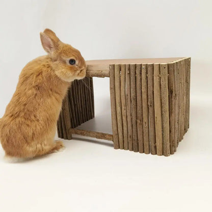 Hiša za okrasne hrčke Weaving Hut Chinchilla Hut Brez burja Velika 