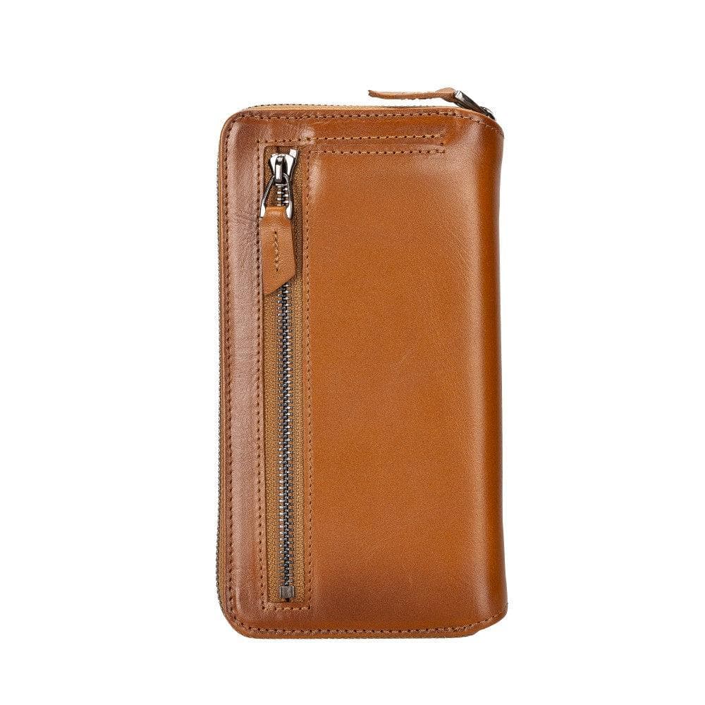 Apple iPhone 14 Series Detachable and Zipper Leather Wallet Case - PMW