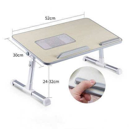 Adjustable Laptop Desk Stand Foldable Notebook Laptop Bed Table Can be Lifted Standing