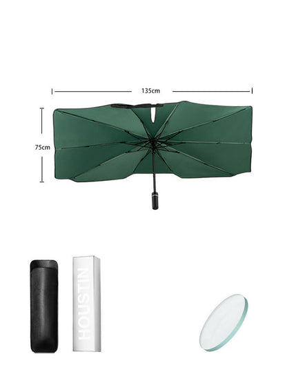 Super Strong Sunscreen Folding Compact Portable Rain And Rain Strong Car Umbrella