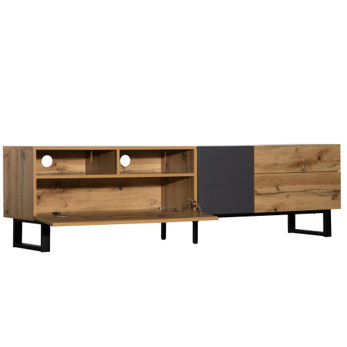 Modern Wood Grain TV Cabinet – 180 cm