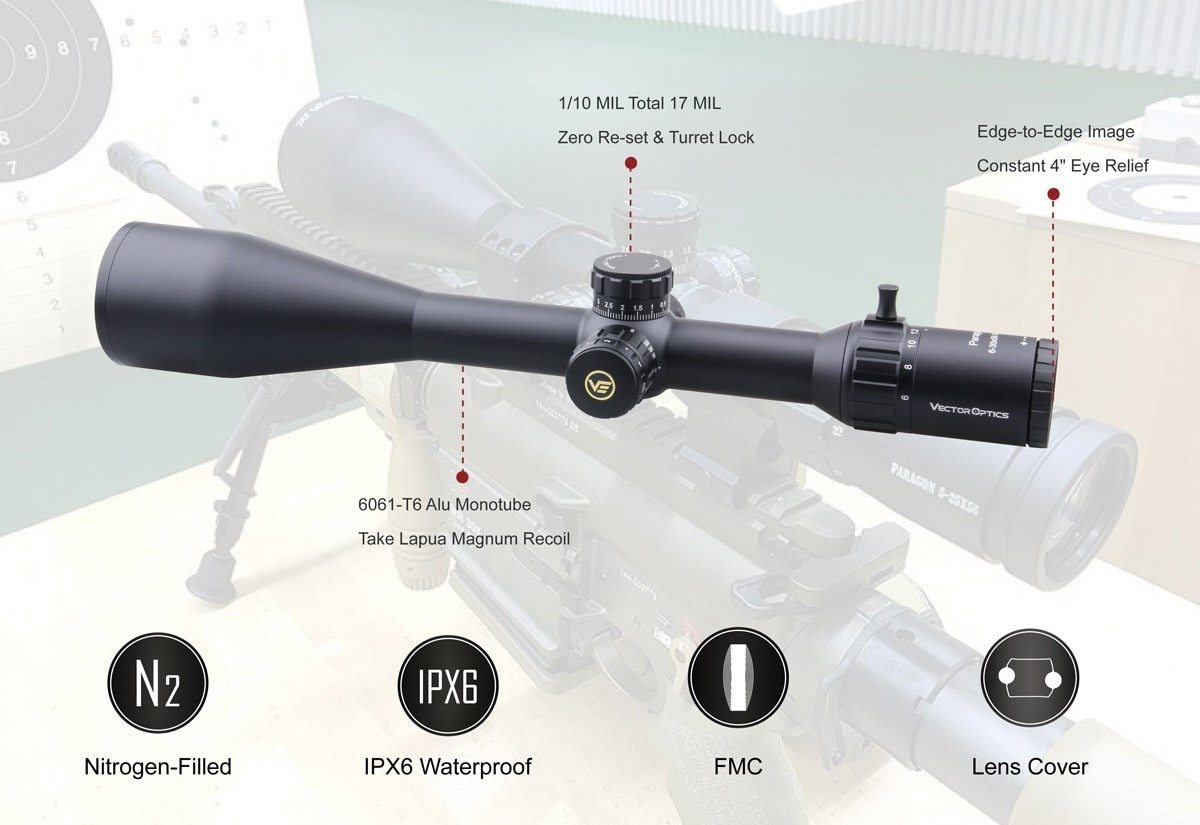 Optika Paragon 6-30x56 GenII lovski strelni daljnogled taktična tarčna puška