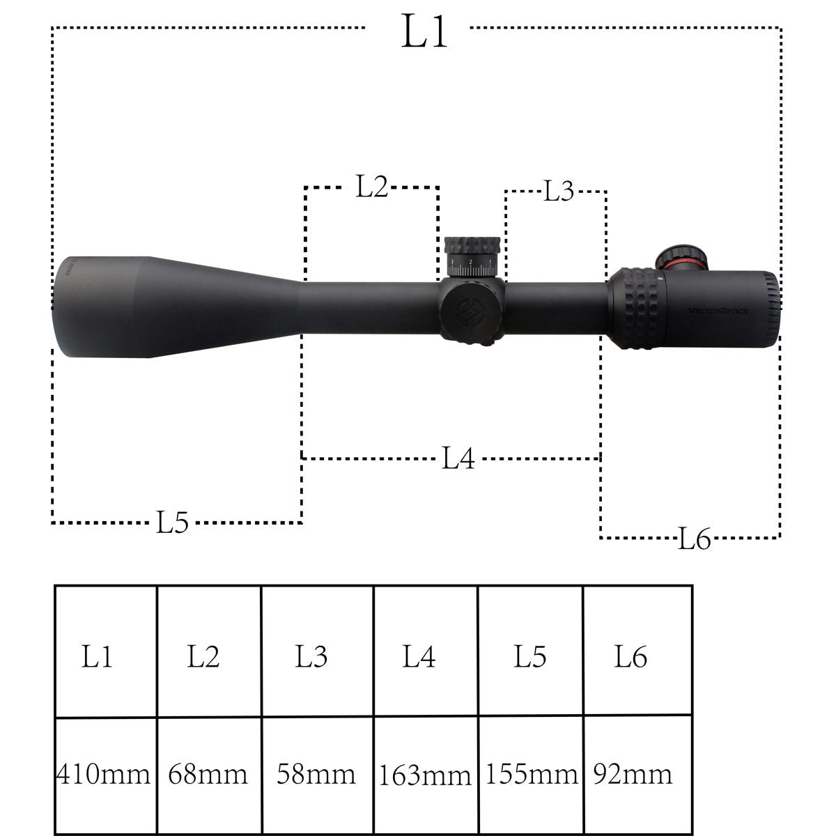 Optics Gen2 Sentinel 8-32x50 taktični strelni daljnogled teleskopski namernik