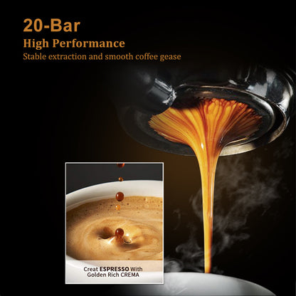 Premium 1200W 20 Bar Espresso Coffee Machine